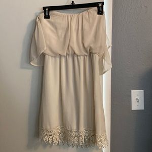 Off the shoulder lace dress